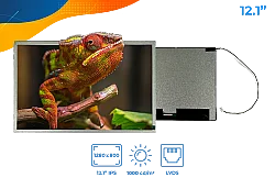 Capacitive Graphic LCD Display Module Transmissive Red, Green, Blue (RGB) TFT - Color, IPS (In-Plane Switching) LVDS 12.1