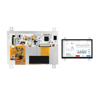 Capacitive Graphic LCD Display Module Transmissive Red, Green, Blue (RGB) TFT - Color, IPS (In-Plane Switching) QSPI, SPI 4.3