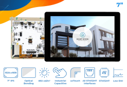 STM32 Embedded Display – Capacitive Touch Panel – Optical bonding – 7-inch TFT LCD screen – SM-RVT70HSSNWC00-B - Riverdi (1)