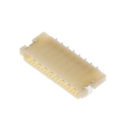 Connector Header Surface Mount, Right Angle 8 position 0.039