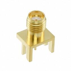 SMA Connector Receptacle, Female Socket 50Ohm Board Edge, End Launch Solder - 1