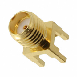 SMA Connector Jack, Female Socket 50 Ohms Through Hole Solder - 1