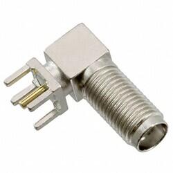 SMA Connector Jack, Female Socket 50Ohm Through Hole, Right Angle Solder - 1