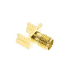 SMA Connector Jack, Female Socket 50 Ohms Board Edge, End Launch Solder - Amphenol RF