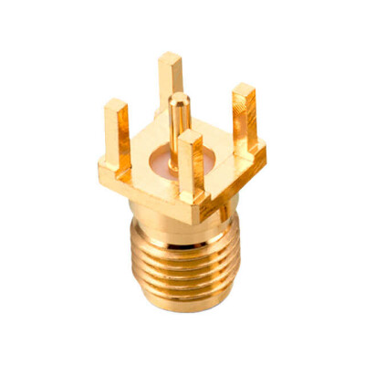 SMA Connector Jack, Female Socket 50 Ohms Through Hole Solder - 2