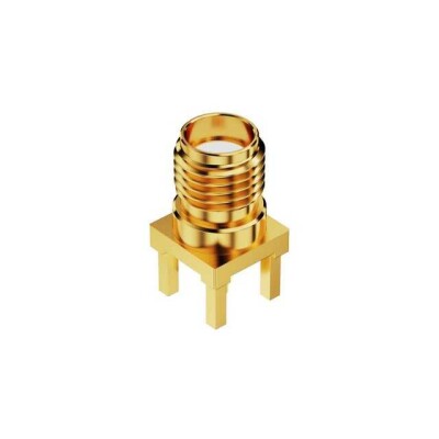 SMA Connector Jack, Female Socket 50 Ohms Through Hole Solder - 1