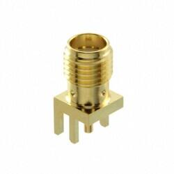 SMA Connector Jack, Female Socket 50Ohm Board Edge, End Launch Solder - 1