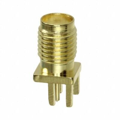 SMA Connector Jack, Female Socket Board Edge, End Launch Solder - 1