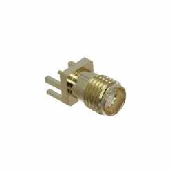 SMA Connector Jack, Female Socket 50 Ohms Board Edge, End Launch Solder - Adam Tech