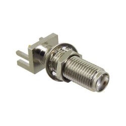 SMA Connector Receptacle, Female Socket 50 Ohms Board Edge, End Launch; Panel Mount Solder - TE Connectivity Linx