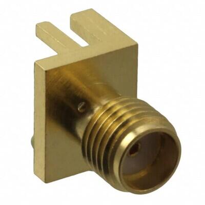 SMA Connector Receptacle, Female Socket 50Ohm Board Edge, End Launch Solder Tab - 1