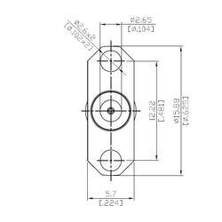 SMA field replaceable jack, 27GHz VSWR1.15 - 2
