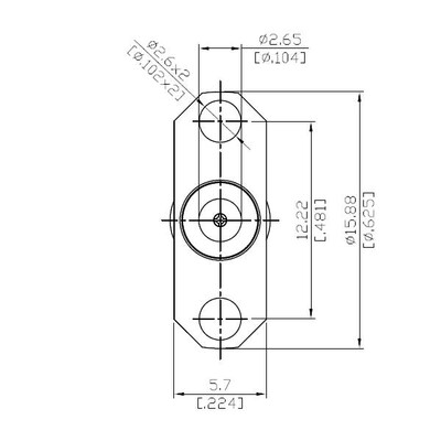 SMA field replaceable jack, 27GHz VSWR1.15 - 2