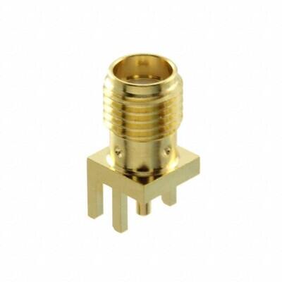 SMA Connector Jack, Female Socket 50Ohm Board Edge, End Launch Solder - 1