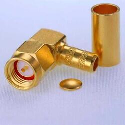 SMA plug crimp right angle for RG223; 11GHz VSWR1.2 - JYEBAO