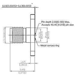 SMA field replaceable jack, 27GHz VSWR1.15 - JYEBAO