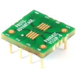 VSSOP-8 to DIP-8 SMT Adapter (0.5 mm pitch) Compact Series - Chip Quik Inc.