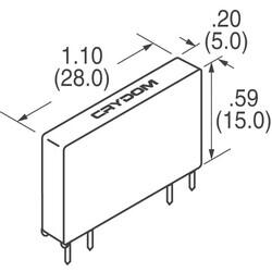 Solid State SPST-NO (1 Form A) 4-SIP - Sensata-Crydom (1)
