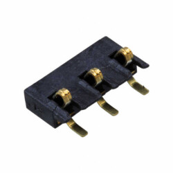 3 Position Spring Battery Contact Connector Surface Mount - TE Connectivity AMP Connectors