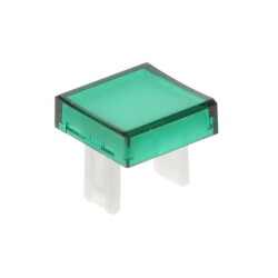 Square Pushbutton Switch Cap Green Snap Fit - EAO