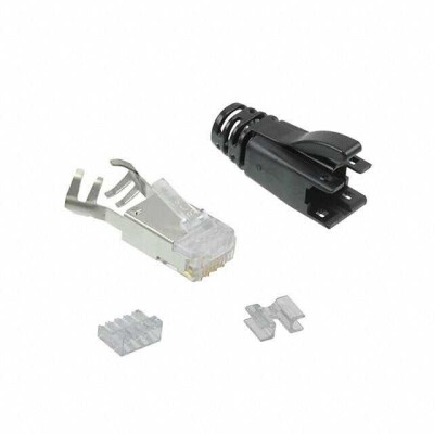 Plug Modular Connector 8p8c (RJ45, Ethernet) Position Shielded Cat6a Crimp - 1
