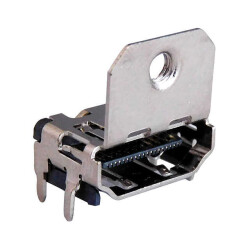 HDMI HDMI 1.4 Receptacle Connector 19 Position Surface Mount, Right Angle; Through Hole - Stewart Connector