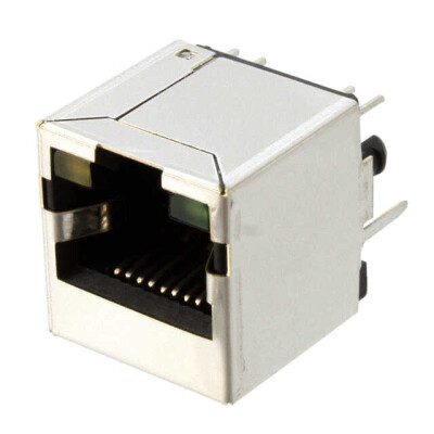 Jack Modular Connector 8p8c (RJ45, Ethernet) Vertical Shielded - 1