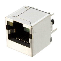 Jack Modular Connector 8p8c (RJ45, Ethernet) Vertical Shielded - Stewart Connector