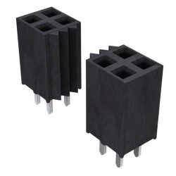 50 Position Receptacle Connector 0.100