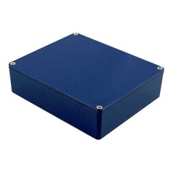 Stomp Box Aluminum Blue Cover Included 5.717