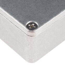 Stomp Box Metal, Aluminum Unpainted Cover Included 4.724