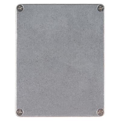 Stomp Box Metal, Aluminum Unpainted Cover Included 4.724