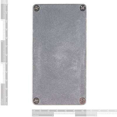 Stomp Box Metal, Aluminum Unpainted Cover Included 4.409