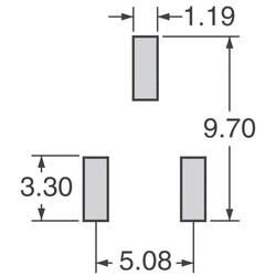 5 kOhms 0.5W, 1/2W Gull Wing Surface Mount Trimmer Potentiometer Cermet 1.0 Turn Top Adjustment - 4