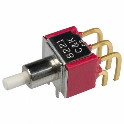 Pushbutton Switch DPDT Standard Through Hole, Right Angle - 1