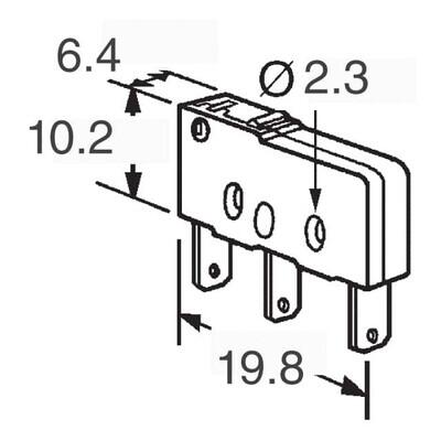 Switch SPDT Chassis Mount - 3