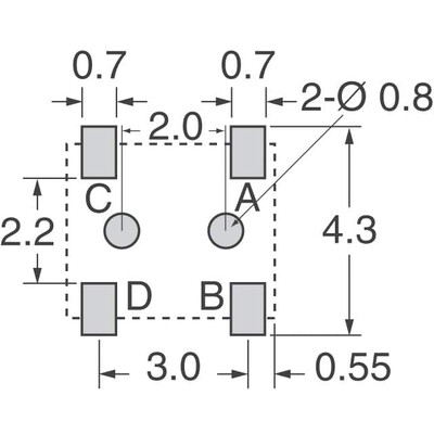 Switch SPST-NO Surface Mount, Right Angle - 4