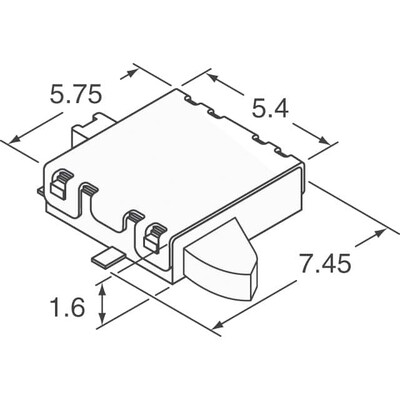 Switch SPST-NO Surface Mount, Right Angle - 2