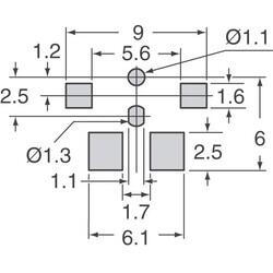 Switch SPST-NO Surface Mount, Right Angle - 3
