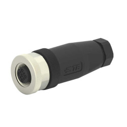 2 Position Circular Connector Plug, Female Sockets Screw - TE Connectivity AMP Connectors