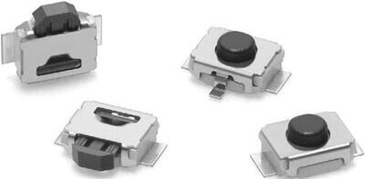 Tactile Switch SPST-NO Side Actuated Surface Mount, Right Angle - 1