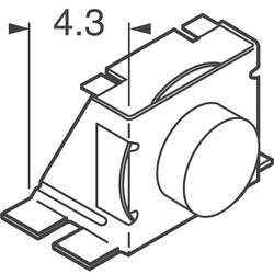 Tactile Switch SPST-NO Side Actuated Surface Mount, Right Angle - 2