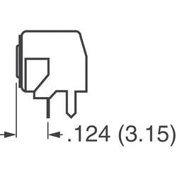 Tactile Switch SPST-NO Side Actuated Through Hole, Right Angle - 3