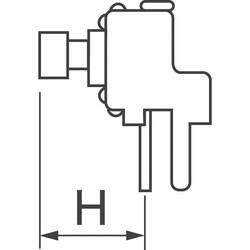 Tactile Switch SPST-NO Side Actuated Through Hole, Right Angle - 4