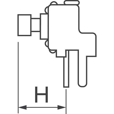 Tactile Switch SPST-NO Side Actuated Through Hole, Right Angle - 4