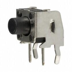 Tactile Switch SPST-NO Side Actuated Through Hole, Right Angle - 1