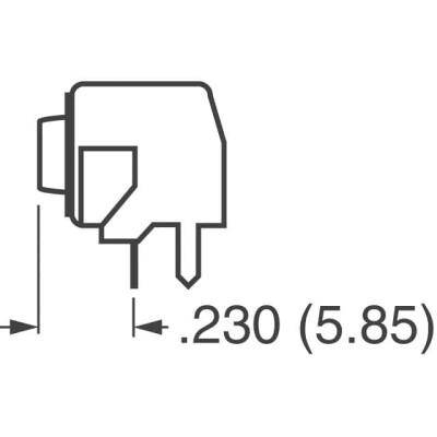 Tactile Switch SPST-NO Side Actuated Through Hole, Right Angle - 3