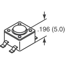 Tactile Switch SPST-NO Top Actuated Surface Mount - 3