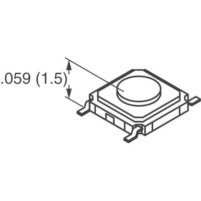 Tactile Switch SPST-NO Top Actuated Surface Mount - 3