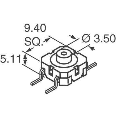 Tactile Switch SPST-NO Top Actuated Surface Mount - 2